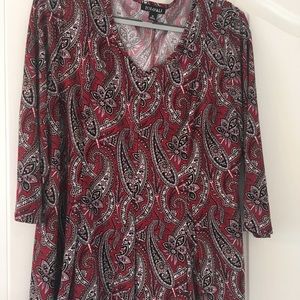 3/4 Sleeve patterned shirts from Dress Barn